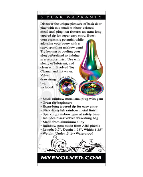 Evolved Rainbow Metal Plug -Small