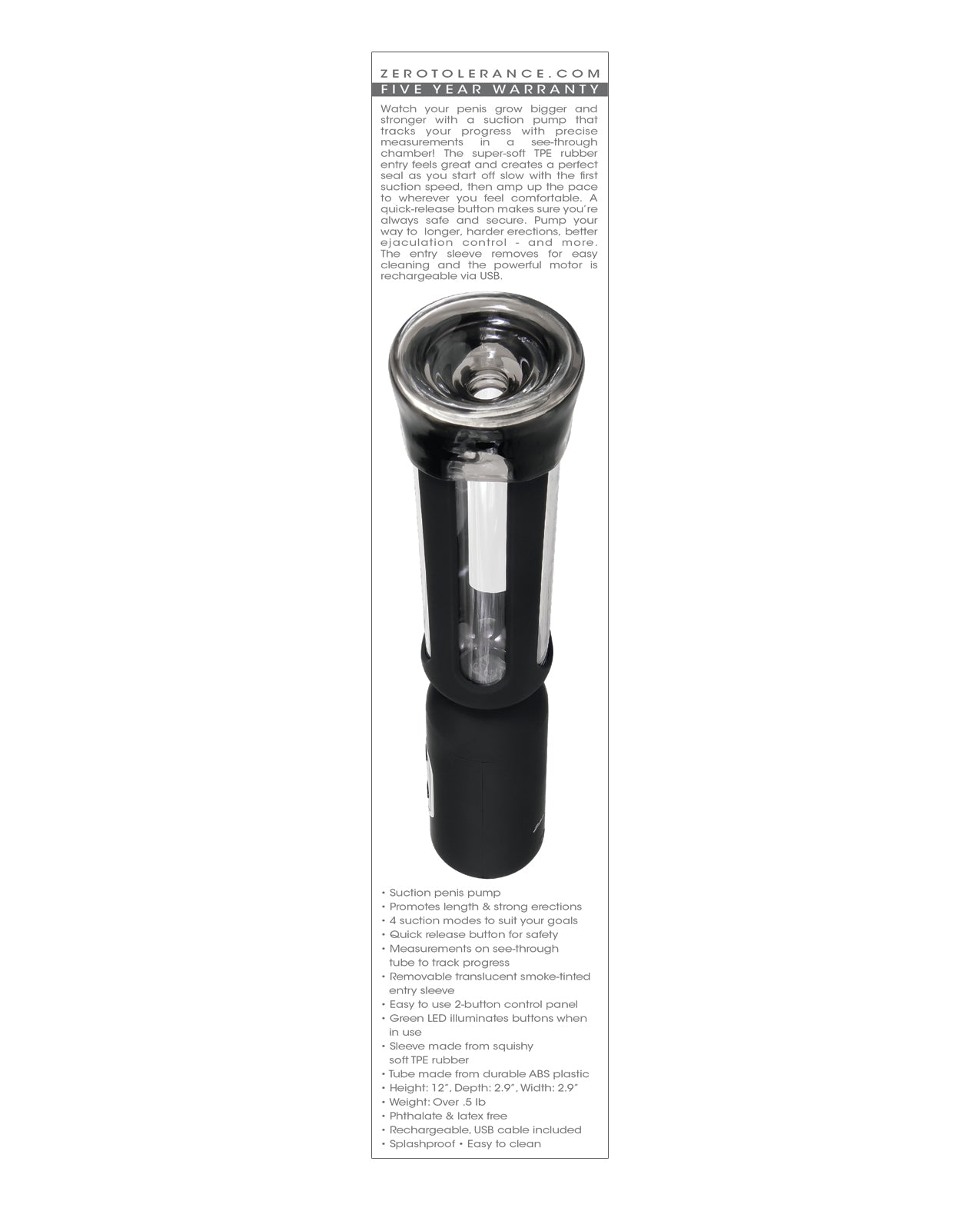 Zero Tolerance Pump It Up - Black