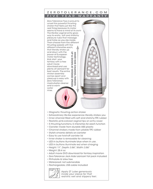Zero Tolerance The Thrusting Rechargeable Stroker