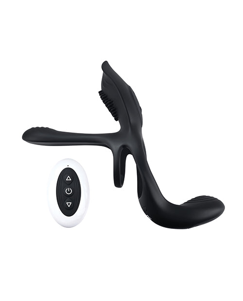 Playboy Pleasure The 3 Way Cock Ring - Black