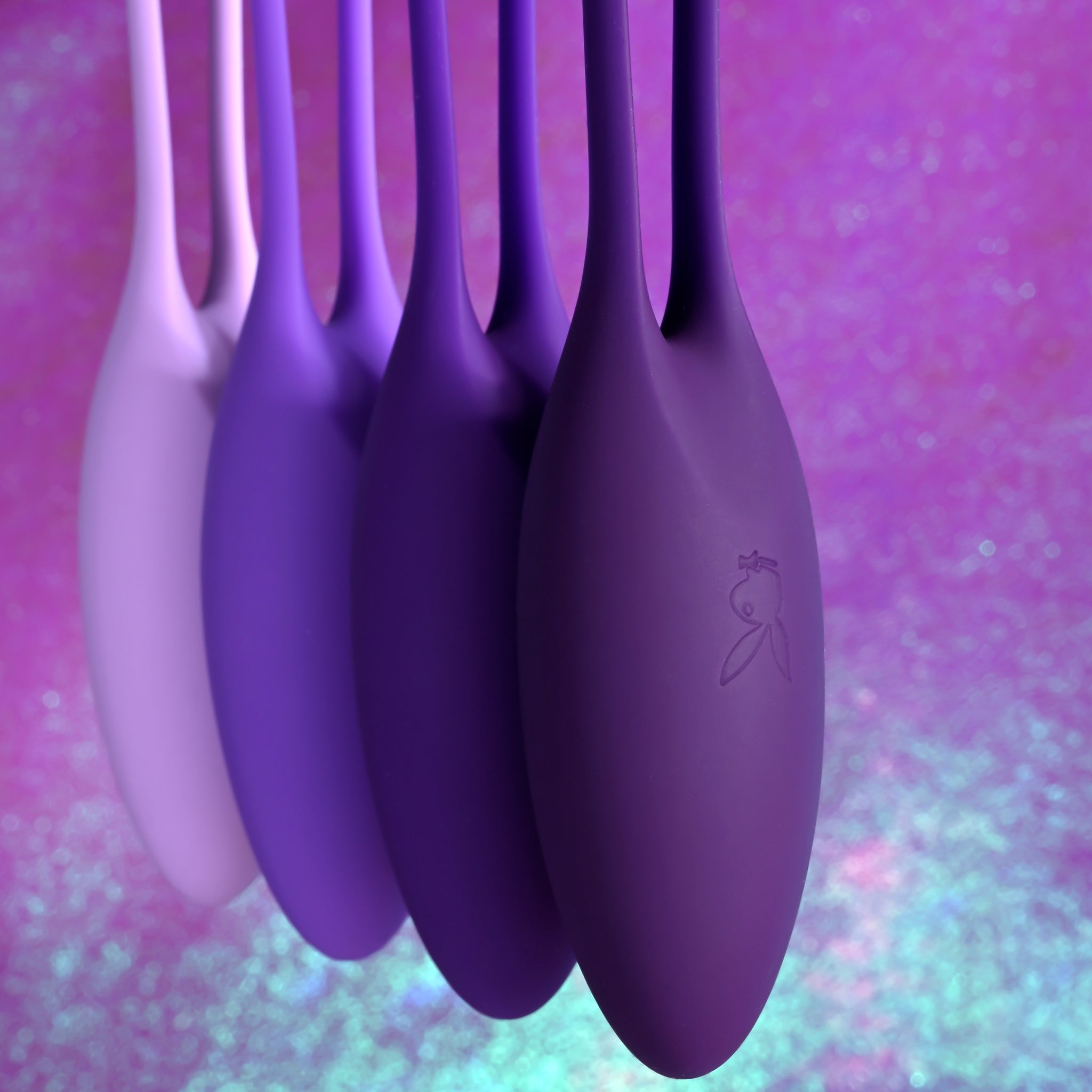 Playboy Pleasure Put In Work Kegel Set - Acai/ombre