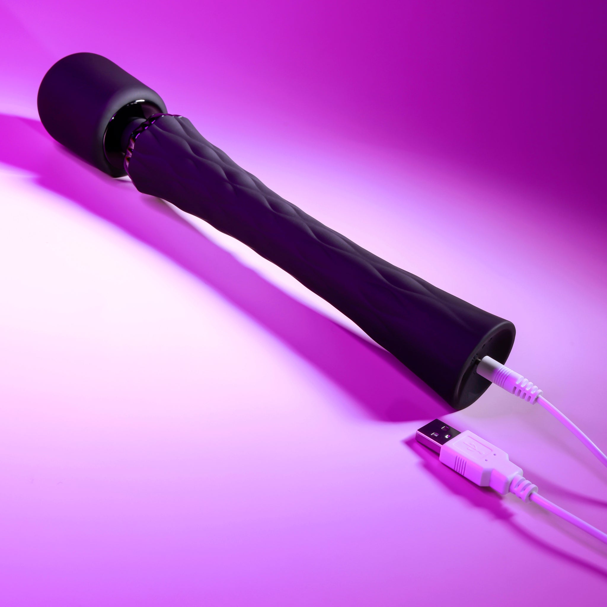 Playboy Pleasure Royal Wand Vibrator - Black