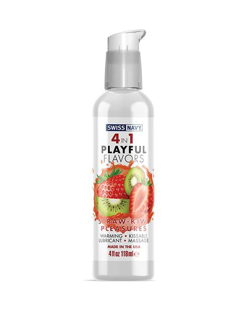 Swiss Navy 4 In 1 Playful Flavors Strawberry Kiwi Pleasure