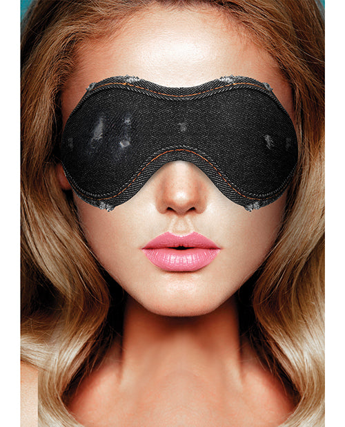 Shots Denim Eye Mask | Black