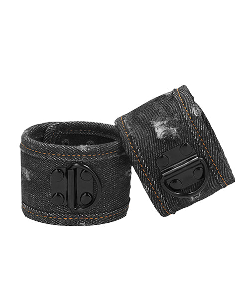 Shots Ouch Demin Handcuffs | Black 