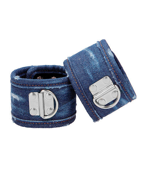 Shots Ouch Demin Handcuffs | Blue 
