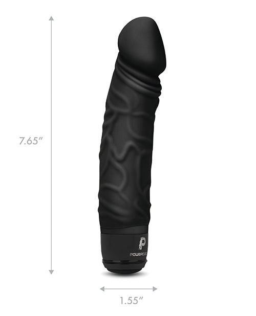 Powercocks 6.5" Realistic Vibrator | Black 