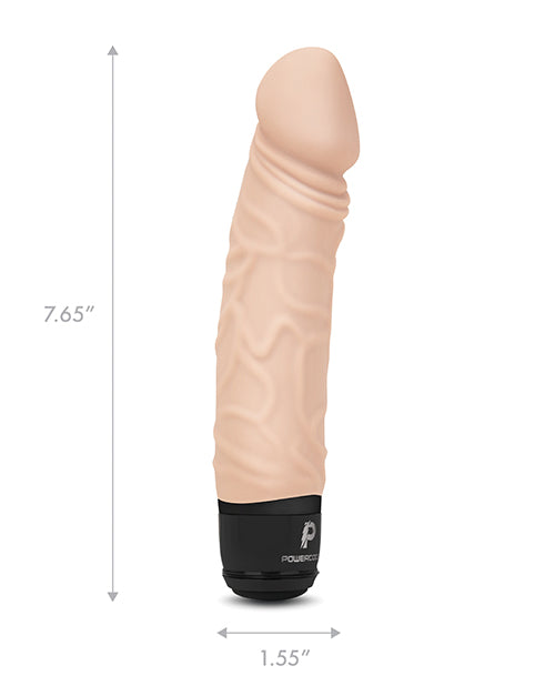 Powercocks 6.5" Realistic Vibrator | Ivory