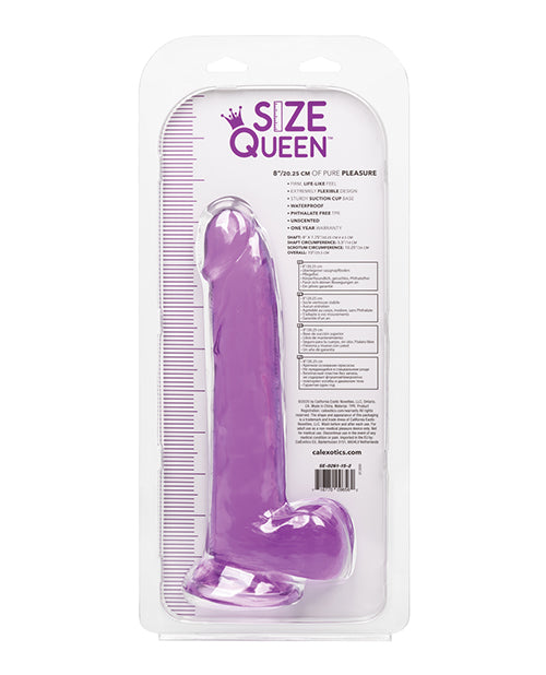 Size Queen 8" Dildo | Purple