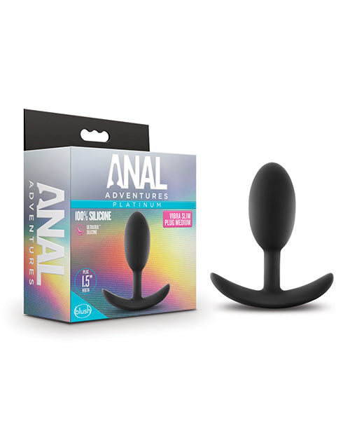 Blush Anal Adventures Platinum Silicone Vibra Slim Plug