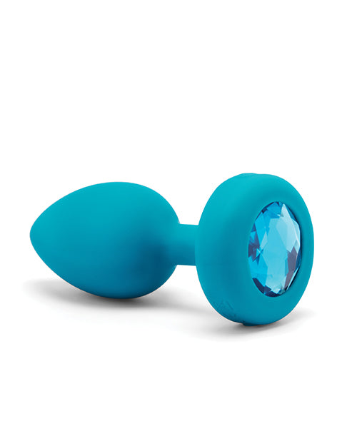 b-Vibe Vibrating Jewel anal plug - Aquamarine