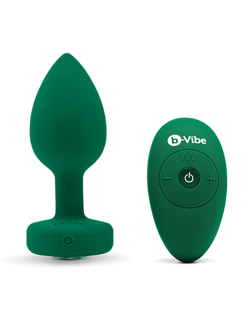 b-Vibe Vibrating Jewel anal plug - Emerald