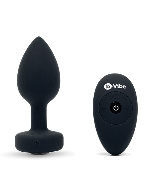 b-Vibe Vibrating Jewel anal plug - Black