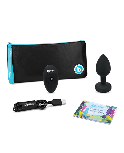 b-Vibe Vibrating Jewel anal plug - Black