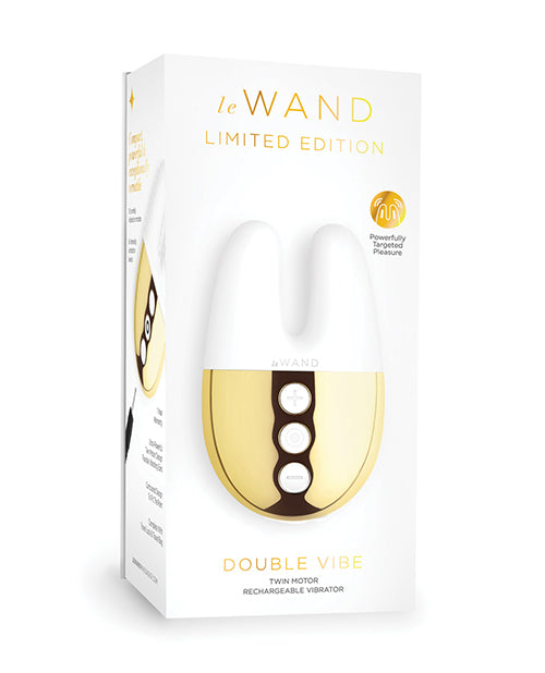 Le Wand Double Vibe - White + Gold