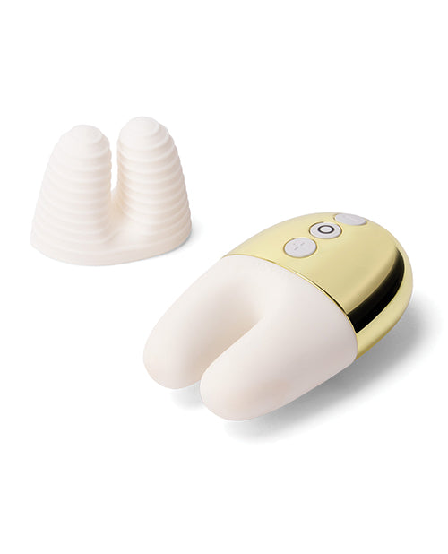 Le Wand Double Vibe White + Gold