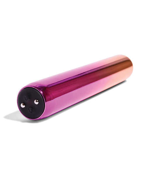 Sleek cylindrical bullet vibrator design