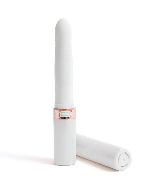 Portable lipstick vibrator for on-the-go use