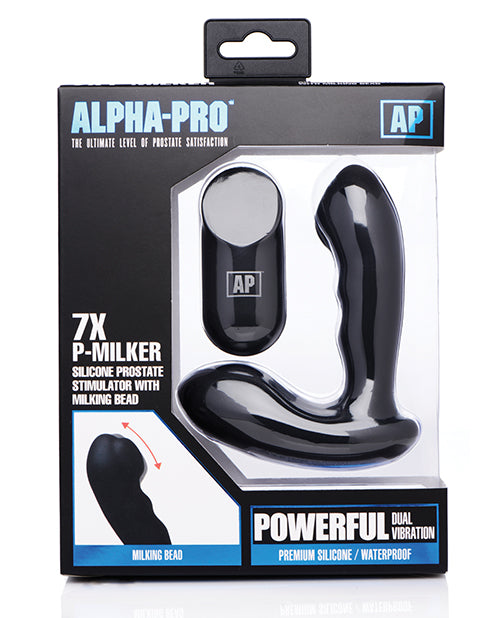 Alpha Pro 7x P-milker Prostate Stimulator with Milking Bead