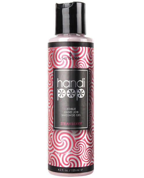 Handipop Hand Job Massage Gel Bottle | Strawberry