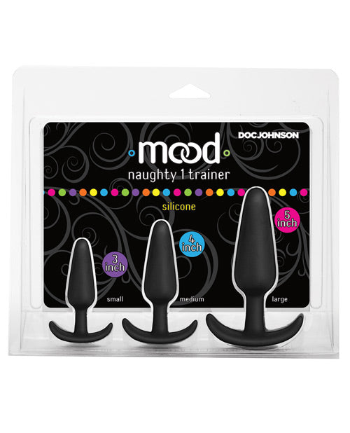 Mood Naughty 1 Anal Trainer Set - Set Of 3 | Black 