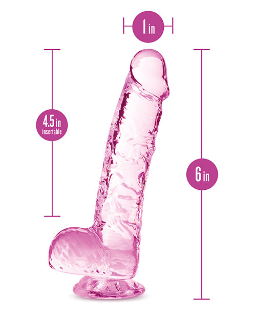 Blush Naturally Yours 8" Crystalline Dildo