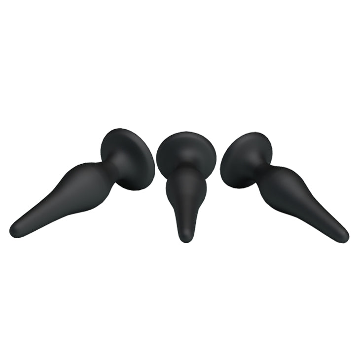 Pretty Love Beginner's Mini Anal Kit - Black Set Of 3