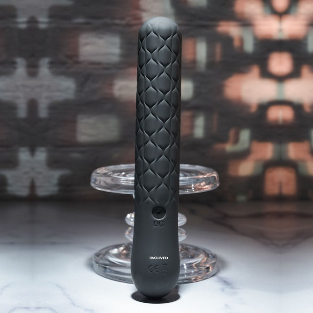 Evolved Quilted Love Rechargeable Vibrator - Black