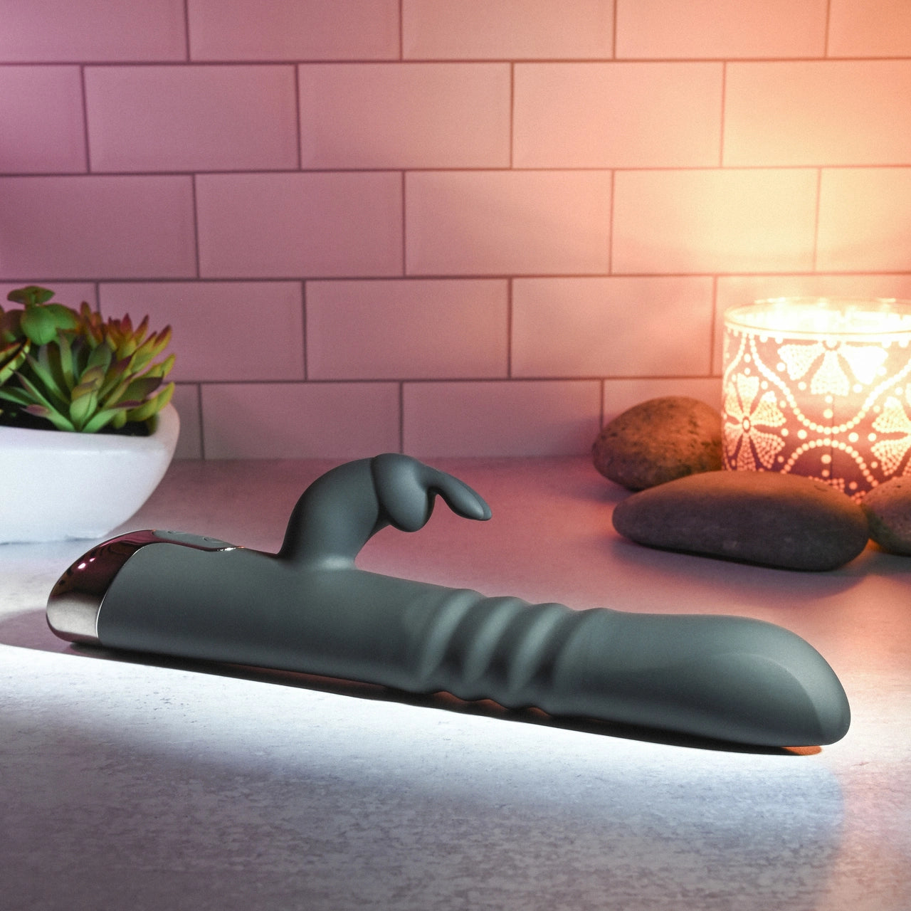 Evolved Rapid Rabbit Thrusting Dual Vibe - Black