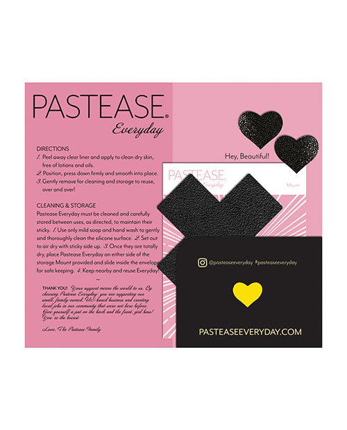 Pastease Reusable Luxury Suede Cross - Black O/s