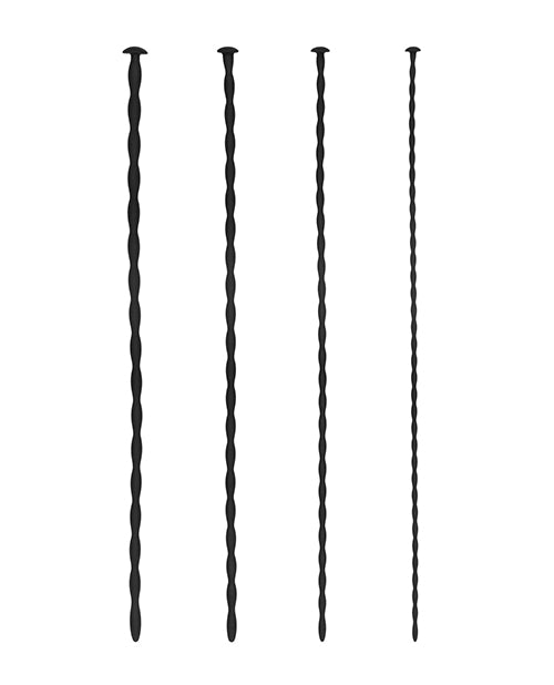 Shots Ouch Beginner Urethral Sounding Silicone Spiral Screw Plug Set