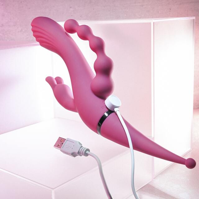 Gender X Four By Four Vibrator - Burgundy