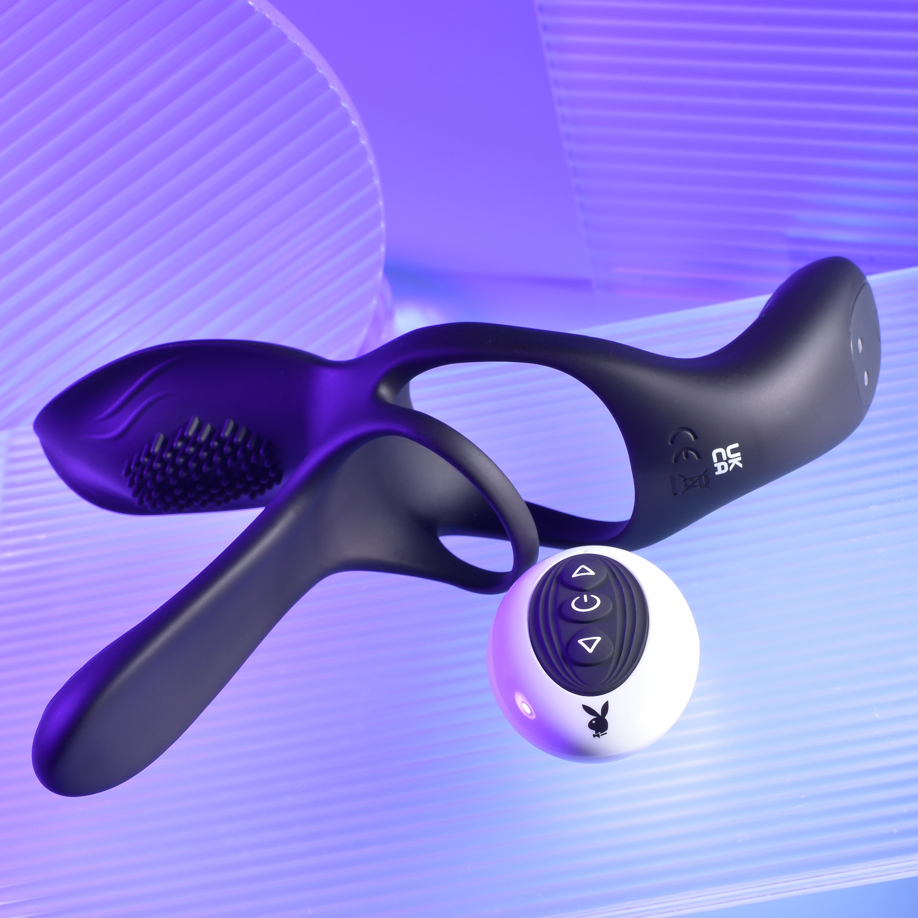 Playboy Pleasure The 3 Way Cock Ring - Black