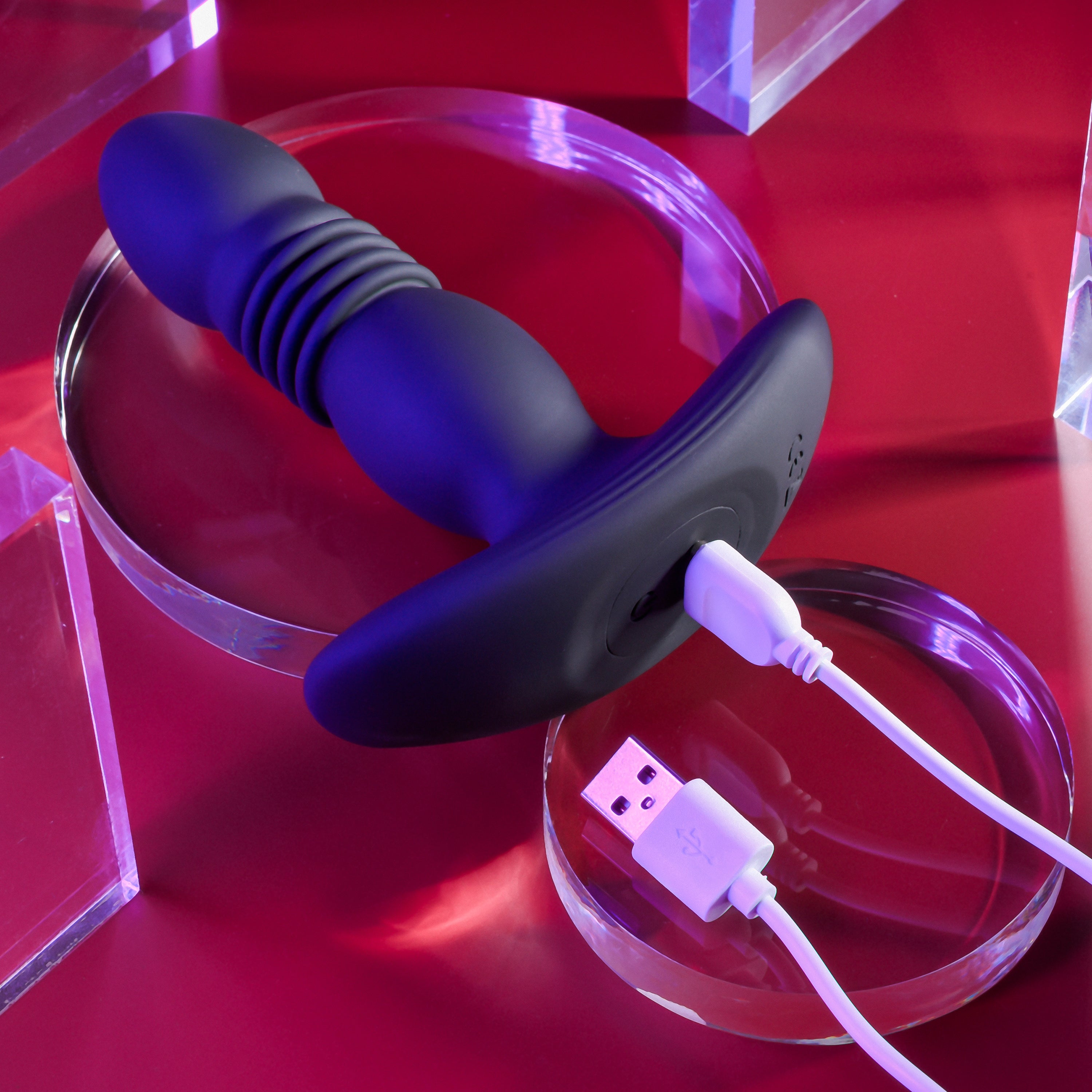 Playboy Pleasure Trust The Thrust Butt Plug - Black