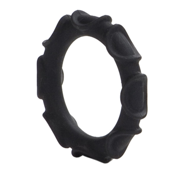 Adonis Atlas Silicone Ring - Black