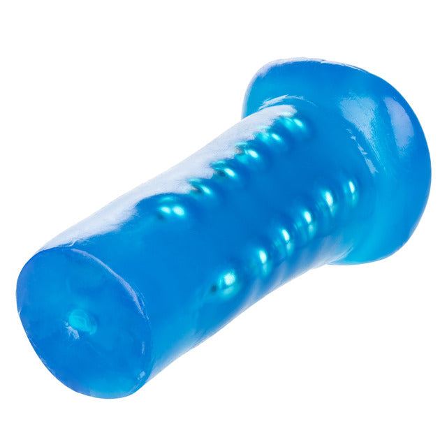 Basic Essentials Beaded Masturbator - Blue