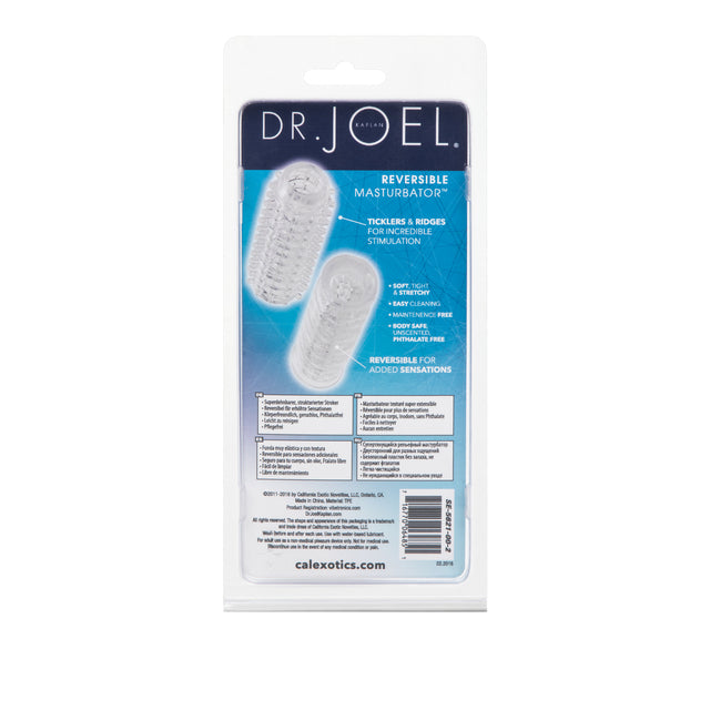 Dr. Joel Kaplan® Reversible Masturbator™ - Clear