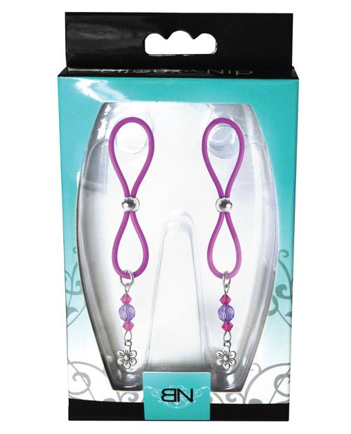 Bijoux De Nip Nipple Halos Flower Charm - Purple | Shop Lowest Prices at Funlove.com