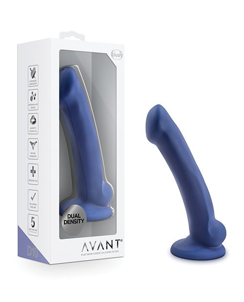 Blush Avant D10 Silicone Dildo - Ergo Mini Indigo | Shop Lowest Prices at Funlove.com