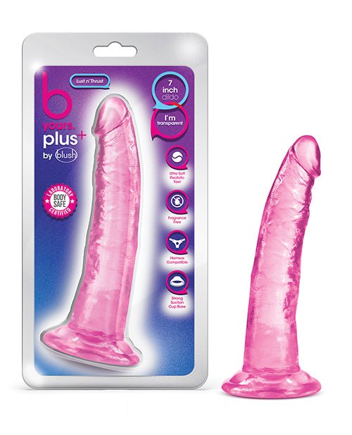 Blush B Yours Plus 7.5" Lust N' Thrust Dildo | Shop Lowest Prices at Funlove.com
