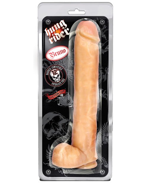 Blush Hung Rider Bruno 12" Dildo W/suction Cup | Shop Lowest Prices at Funlove.com