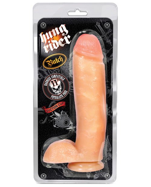 Blush Hung Rider Butch 11" Dildo W/suction Cup | Shop Lowest Prices at Funlove.com