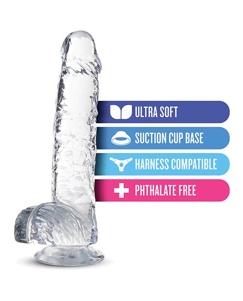 Blush Naturally Yours 8" Crystalline Dildo | Shop Lowest Prices at Funlove.com