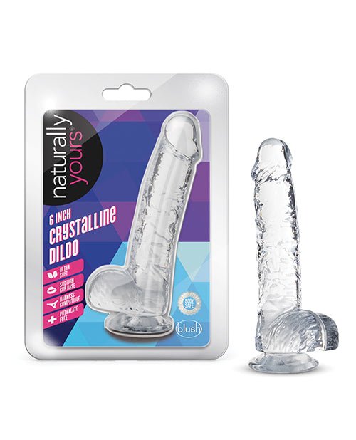 Blush Naturally Yours 8" Crystalline Dildo | Shop Lowest Prices at Funlove.com