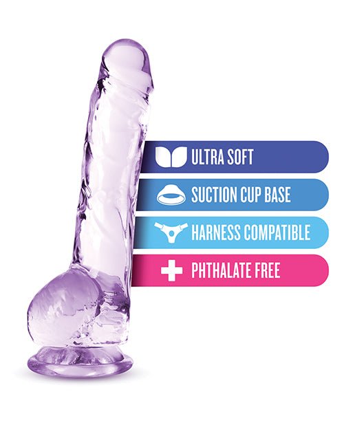 Blush Naturally Yours 8" Crystalline Dildo | Shop Lowest Prices at Funlove.com