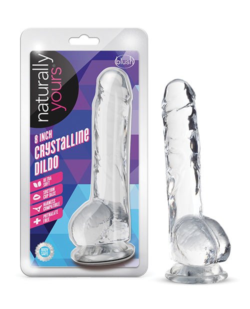 Blush Naturally Yours 8" Crystalline Dildo | Shop Lowest Prices at Funlove.com