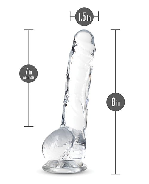 Blush Naturally Yours 8" Crystalline Dildo | Shop Lowest Prices at Funlove.com