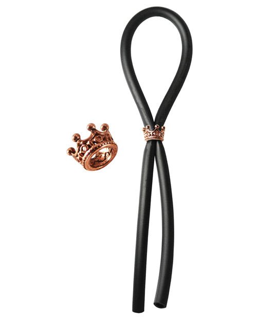 Bolo Silicone Lasso W/silver Crown Slider Ring | Shop Lowest Prices at Funlove.com