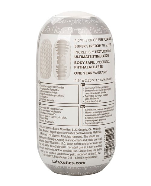 Boundless Reversible Ribbed Stroker - White | Shop Lowest Prices at Funlove.com