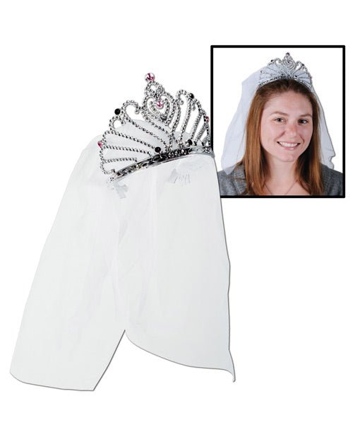 Bride To Be Tiara & Veil | Shop Lowest Prices at Funlove.com